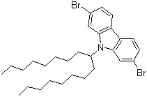 CAS # 955964-73-5, 2,7-Dibromo-9-(1-octylnonyl)-9H-carbazole