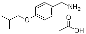 structure of CAS# 955997-89-4, 4-(2-甲基丙氧基)苯甲胺乙酸盐