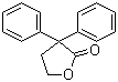 structure of CAS# 956-89-8, 4-羟基-2,2-二苯基丁酸 gamma-内酯