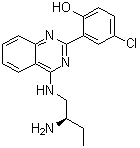 CAS # 956121-30-5, 2-[4-[[(2R)-2-Aminobutyl]amino]-2-quinazolinyl]-4-chlorophenol