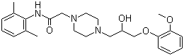 structure of CAS# 95635-55-5, Ranolazine
