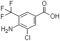CAS # 95656-52-3, 4-Amino-3-chloro-5-(trifluoromethyl)benzoic acid