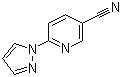 structure of CAS# 956568-52-8, 6-(1H-Pyrazol-1-yl)nicotinonitrile