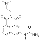 structure of CAS# 956590-23-1, N-[2-[2-(二甲基氨基)乙基]-2,3-二氢-1,3-二氧代-1H-苯并[de]异喹啉-5-基]脲