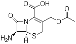CAS # 957-68-6, 7-Aminocephalosporanic acid, 7-ACA, (6R,7S)-3-(Acetyloxymethyl)-7-amino-8-oxo-5-thia-1-azabicyclo[4.2.0]oct-2-ene-2-carboxylic acid