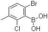 structure of CAS# 957120-28-4, 6-Bromo-2-chloro-3-methylphenylboronic acid