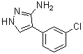 CAS # 95750-97-3, 4-(3-Chlorophenyl)-1H-pyrazol-3-amine