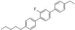 CAS # 95759-59-4, 4''-Ethyl-2'-fluoro-4-pentyl-1,1':4',1''-terphenyl, 2-BB(F)B-5