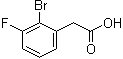 structure of CAS# 958454-33-6, 2-溴-3-氟苯乙酸