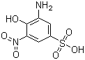 structure of CAS# 96-93-5, 2-Amino-6-nitro-1-phenol-4-sulfonic acid