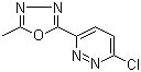 structure of CAS# 960492-59-5, 3-氯-6-(5-甲基-1,3,4-恶二唑-2-基)哒嗪