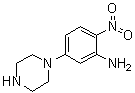 CAS 登录号：96103-52-5, 2-硝基-5-(1-哌嗪基)苯胺