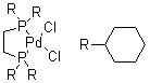 structure of CAS# 96165-44-5, [1,2-双(二环己基膦)乙烷]二氯化钯