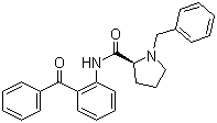 structure of CAS# 96293-17-3, (S)-2-[N'-(N-苄基脯氨酰)氨基]二苯甲酮