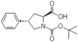 Boc-(2S,4S)-4-Phenylpyrrolidine-2-carboxylic acid molecular structure (CAS 96314-29-3)