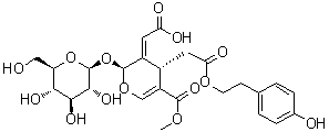 CAS # 96382-89-7, Ligustrosidic acid, [2S-(2alpha,3E,4beta)]-3-(Carboxymethylene)-2-(beta-D-glucopyranosyloxy)-3,4-dihydro-5-(methoxycarbonyl)-ligustrosidic acid2H-Pyran-4-acetic acid 4-[2-(4-hydroxyphenyl)ethyl] ester, Liguluciside C