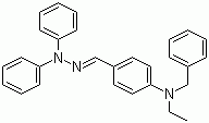 CAS 登录号：96861-52-8, 4-(N-乙基-N-苄基)氨基苯甲醛-1,1-二苯腙