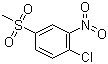 structure of CAS# 97-07-4, 4-Chloro-3-nitrophenyl methyl sulfone