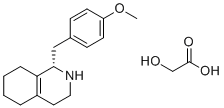 CAS # 97232-75-2, Hydroxyacetic acid - (1S)-1-(4-methoxybenzyl)-1,2,3,4,5,6,7,8-octahydroisoquinoline (1:1), Einecs 306-417-7, 2-hydroxyacetic acid (1S)-1-[(4-methoxyphenyl)methyl]-1,2,3,4,5,6,7,8-octahydroisoquinoline