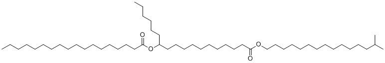 CAS # 97338-28-8, Isocetyl stearoyl stearate, 14-methylpentadecyl 12-octadecanoyloxyoctadecanoate