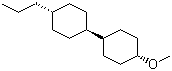 structure of CAS# 97398-80-6, 反,反-4-甲氧基-4'-正丙基-1,1'-联二环己烷