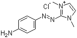 CAS # 97404-02-9, Basic Orange 31, 2-((4-Aminophenyl)azo)-1,3-dimethyl-1H-imidazolium chloride