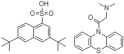 CAS # 97434-76-9, 10-[(Dimethylamino)acetyl]-10H-phenothiazine mono[3,6-bis(1,1-dimethylethyl)-1-naphthalenesulfonate]