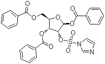 CAS # 97614-42-1, 2-(1'-Imidazoylsulfonyl)-1,3,5-tri-O-benzoyl-alpha-D-ribofuranose