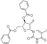 CAS # 97614-45-4, 1-(3,5-Di-O-benzoyl-2-deoxy-2-fluoro-beta-D-arabinofuranosyl)-5-iodo-2,4(1H,3H)-pyrimidinedione