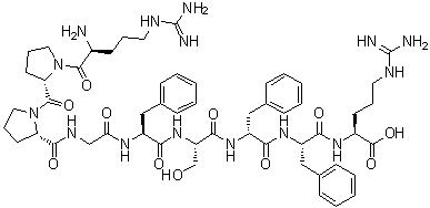 CAS # 97825-00-8, 7-D-Phenylalanine-bradykinin, D-Phe7-bradykinin, NPC 361
