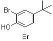 structure of CAS# 98-22-6, 2,6-Dibromo-4-tert-butylphenol