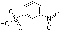 CAS # 98-47-5, 3-Nitrophenylsulfonic acid, 3-Nitrobenzenesulfonic acid, 1-Nitro-3-benzenesulfonic acid, NSC 166284, m-Nitrobenzenesulfonic acid, m-Nitrobenzenesulfonic acid, m-Nitrophenylsulfonic acid