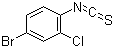 structure of CAS# 98041-69-1, 4-Bromo-2-chlorophenyl isothiocyanate