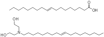 CAS # 98072-11-8, 2,2'-(9-Octadecenylimino)bisethanol 9-octadecenoate (salt)