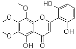 CAS # 98187-98-5, 5,2',6'-Trihydroxy-6,7,8-trimethoxyflavone, 2-(2,6-Dihydroxyphenyl)-5-hydroxy-6,7,8-trimethoxy-4H-1-benzopyran-4-one