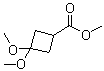 CAS # 98231-07-3, 3,3-Dimethoxycyclobutanecarboxylic acid methyl ester, Methyl 3,3-dimethoxycyclobutanecarboxylate