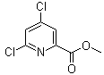 structure of CAS# 98273-19-9, Methyl 4,6-dichloropyridine-2-carboxylate