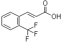 structure of CAS# 98386-81-3, trans-3-(2-Trifluoromethylphenyl)acrylic acid