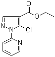 structure of CAS# 98475-61-7, Ethyl 5-chloro-1-(pyridin-2-yl)-1H-pyrazole-4-carboxylate