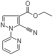 structure of CAS# 98475-62-8, 5-氰基-1-(2-吡啶基)-1H-吡唑-4-羧酸乙酯