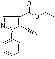 structure of CAS# 98476-15-4, 5-氰基-1-(4-吡啶基)-1H-吡唑-4-羧酸乙酯