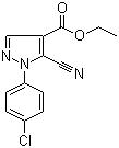 CAS # 98476-27-8, 1-(4-Chlorophenyl)-5-cyano-1H-pyrazole-4-carboxylic acid ethyl ester