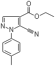 CAS 登录号：98476-29-0, 5-氰基-1-对甲苯基-1H-吡唑-4-羧酸乙酯