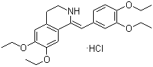 CAS # 985-12-6, Drotaverine hydrochloride, 1,2,3,4-Tetrahydro-6,7-diethoxy-1-((3,4-diethoxyphenyl) methylene)-isoquinoline hydrochloride