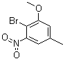 structure of CAS# 98545-65-4, 2-Bromo-1-methoxy-5-methyl-3-nitrobenzene