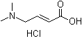 structure of CAS# 98548-81-3, 4-Dimethylaminobut-2-enoic acid hydrochloride