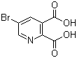structure of CAS# 98555-51-2, 5-溴吡啶-2,3-二羧酸