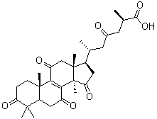 CAS # 98665-14-6, Ganoderic acid E, (25R)-3,7,11,15,23-Pentaoxo-lanost-8-en-26-oic acid