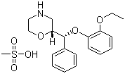 CAS # 98769-84-7 (98769-82-5), Reboxetine mesylate, 2-[(2-Ethoxyphenoxy)phenylmethyl]morpholine mesylate