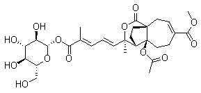structure of CAS# 98891-41-9, Pseudolaric acid B beta-D-glucoside